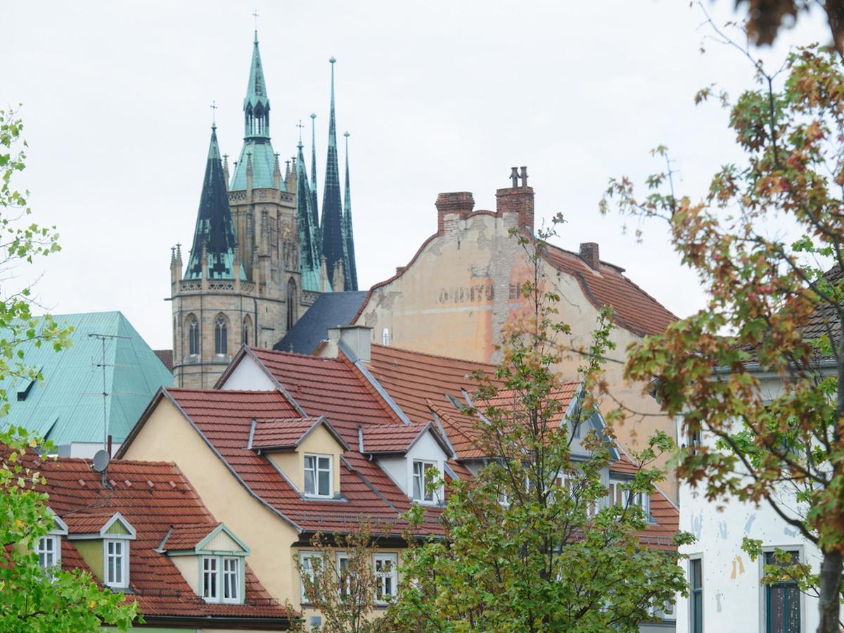 Ferienwohnung Lange Bruecke แอร์ฟวร์ท ภายนอก รูปภาพ